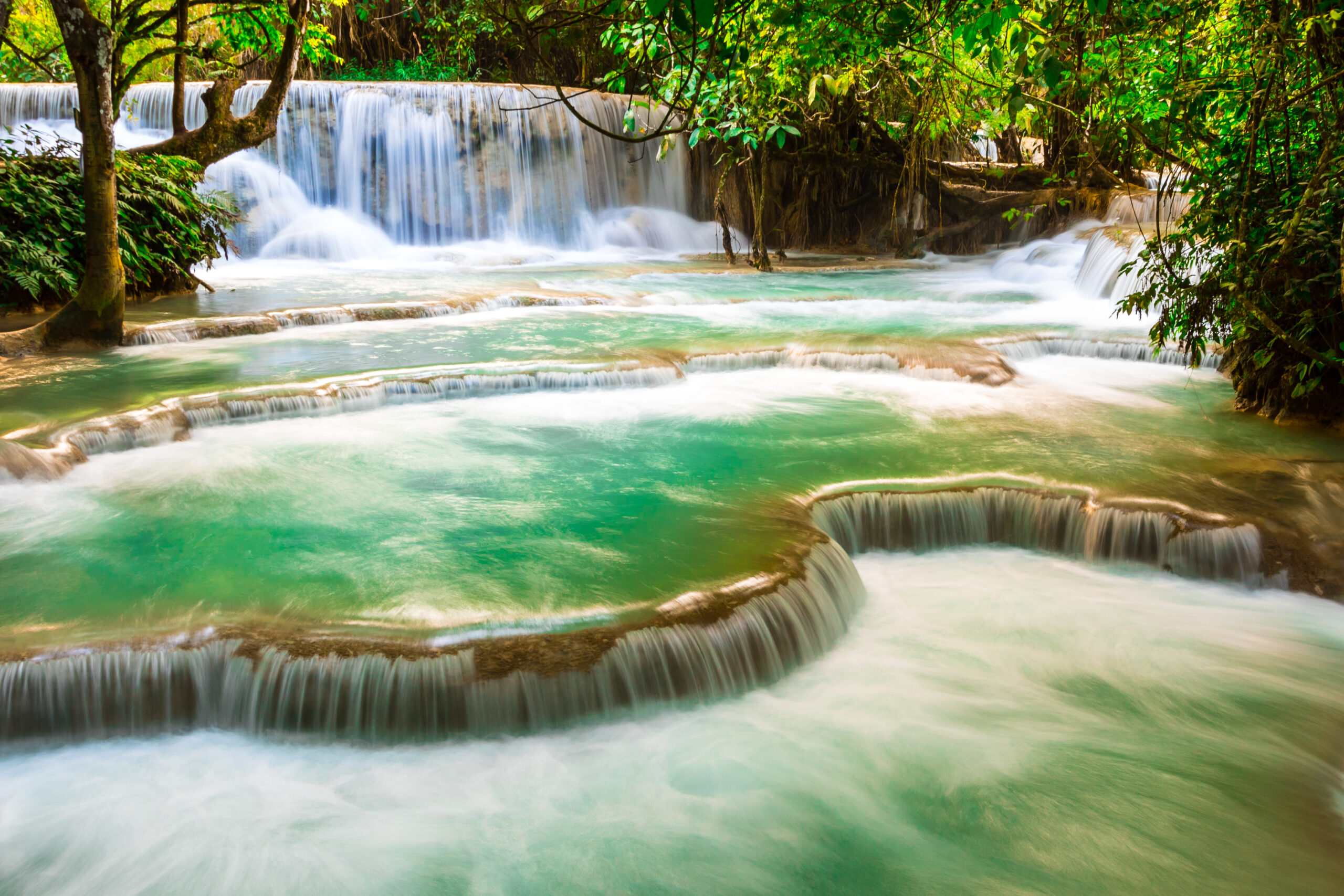 Waterfall,In,Luang,Prabang