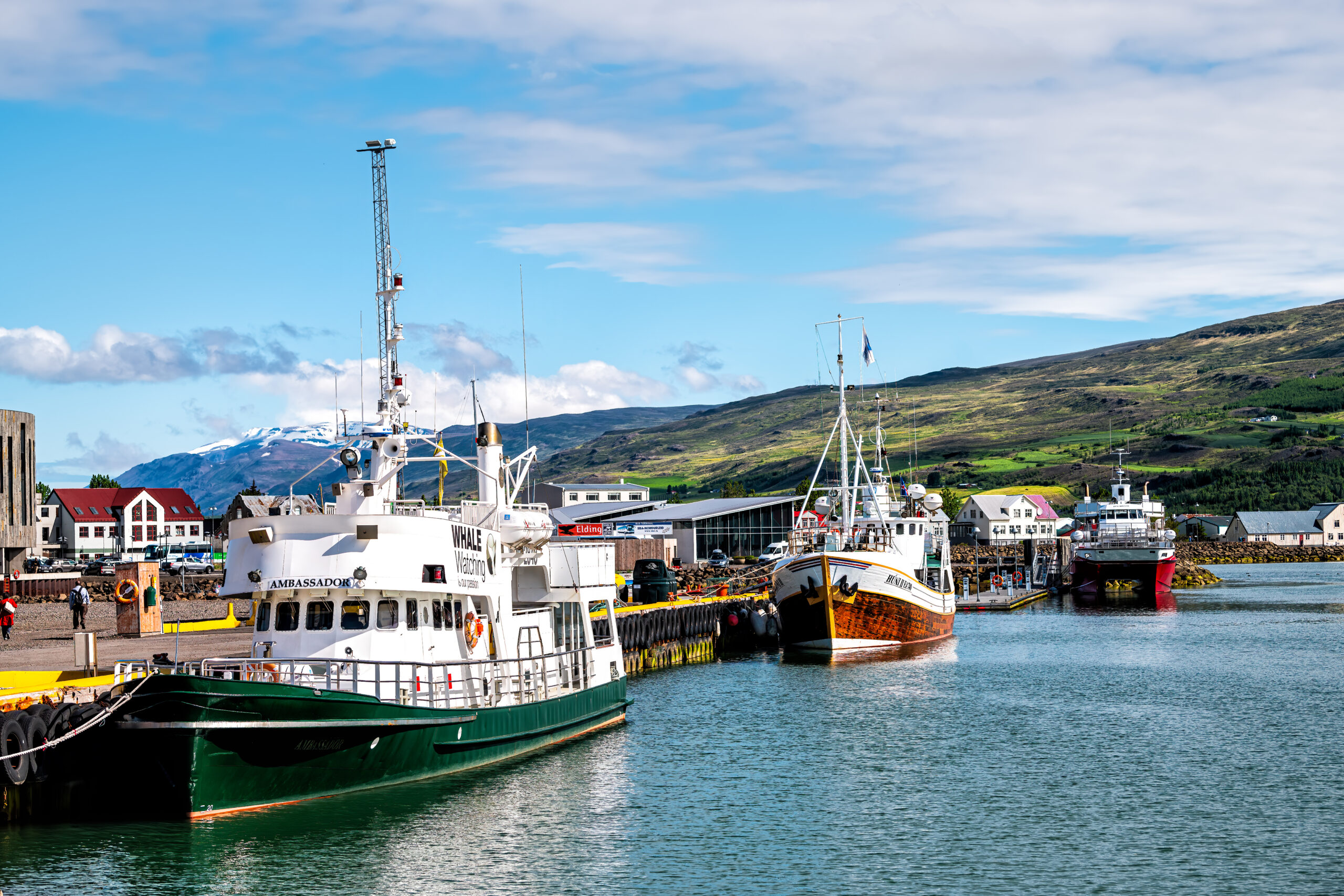 Akureyri,,Iceland,-,June,17,,2018:,Fishing,Village,Town,City