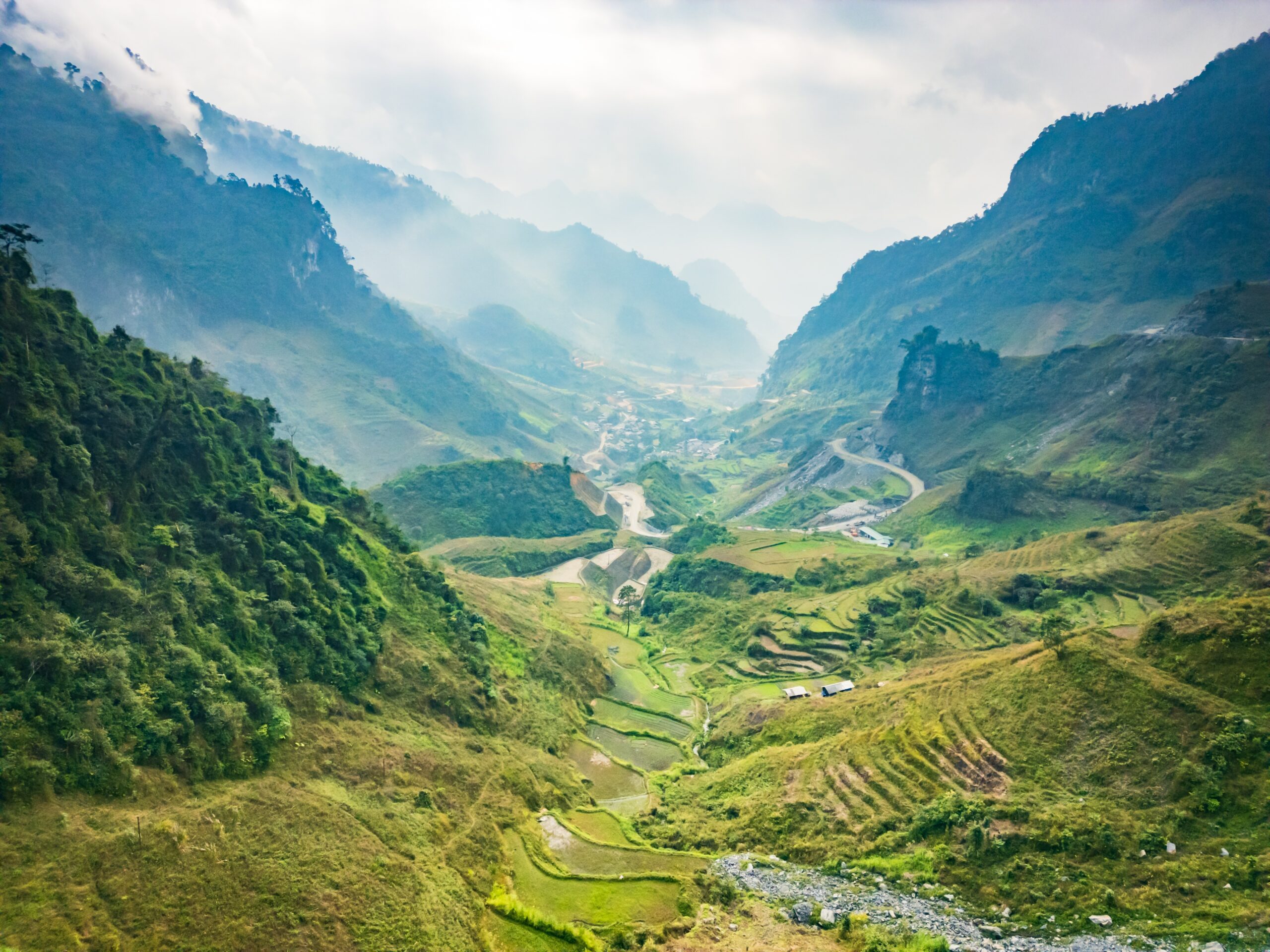 Ha,Giang,Aerial,Landscape,In,Northern,Vietnam.,Drone,Aerial,View