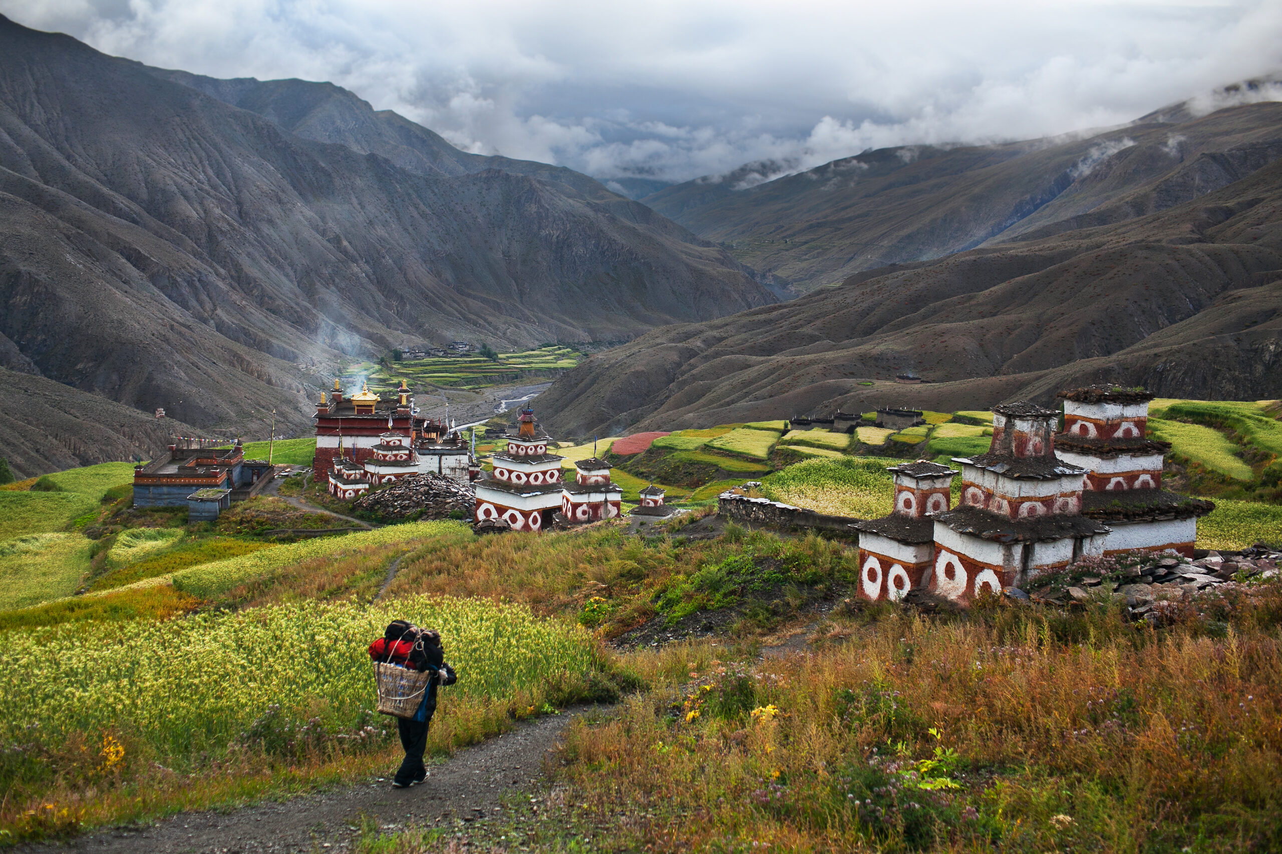 Saldang,Village,In,Dolpo,,Nepal.,Saldang,Lies,In,Nankhang,Valley,