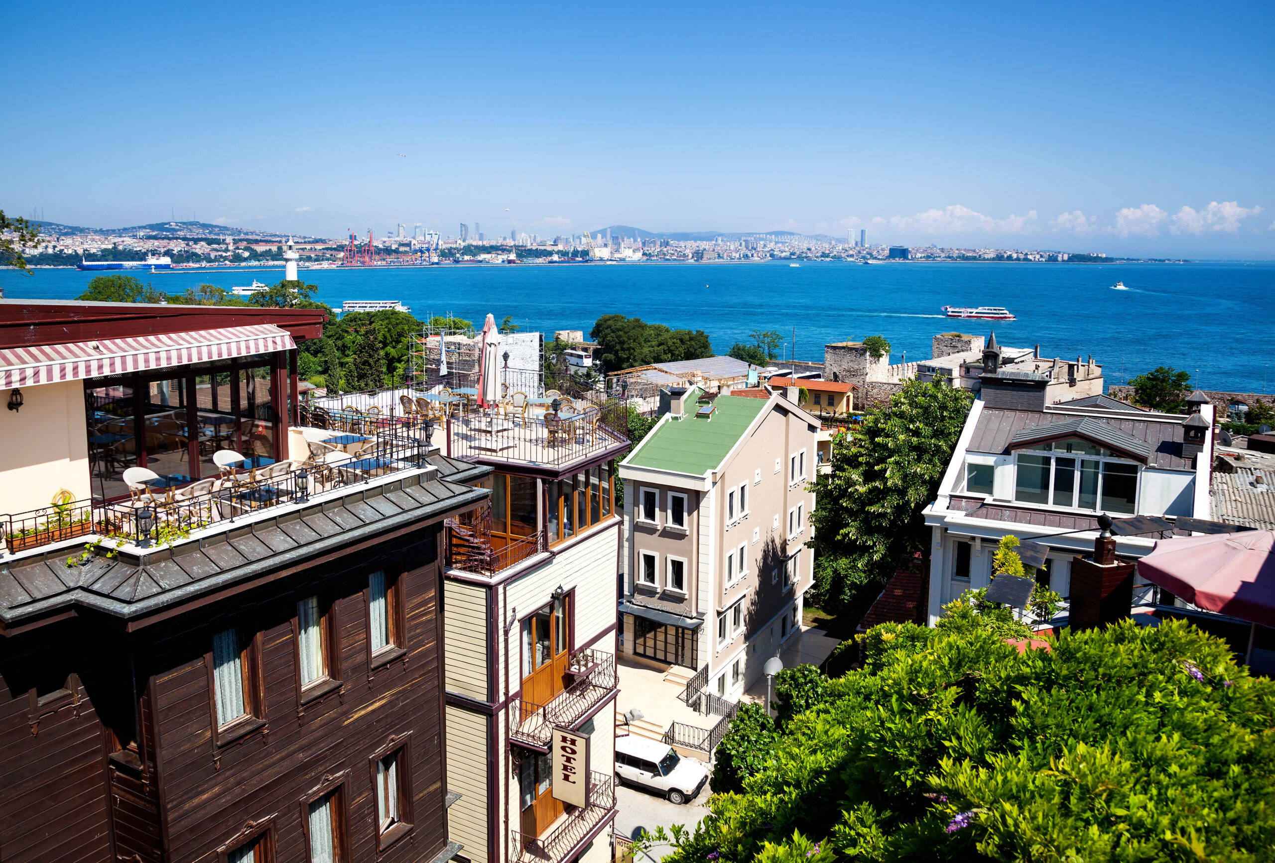 View,To,The,Marmara,Sea,From,The,Hotel,Roof,In