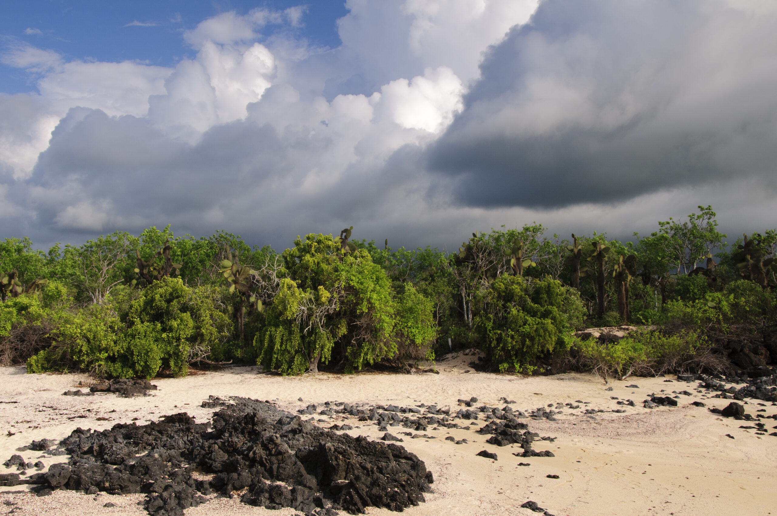 The,Sky,Darkens,As,A,Storm,Covers,San,Cristobal,Island,